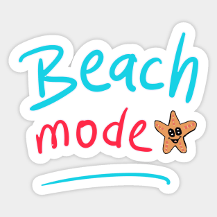 Beach form Sticker